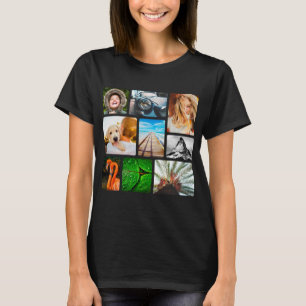 9 Modelo de Colagem de Fotografias T-Shirt Arredon