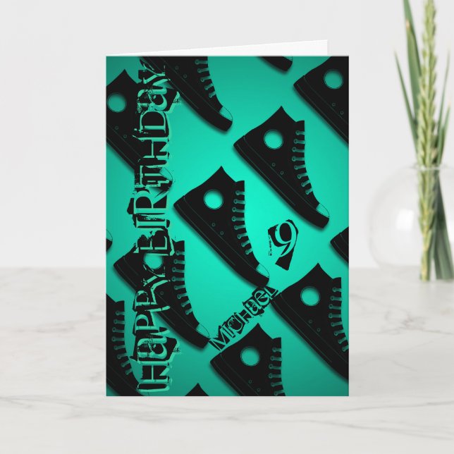 9o Cartão feito sob encomenda do aniversário com (Frente)