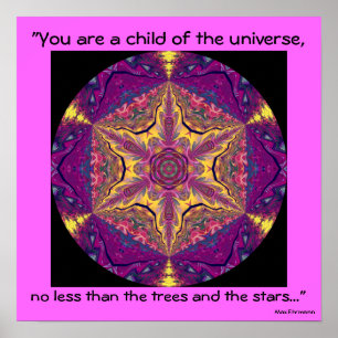 A04 "Child of the Universe" - Desiderata Poster