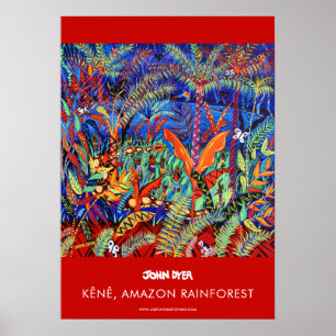 A2 poster de John Dyer. Arte corporal tribal