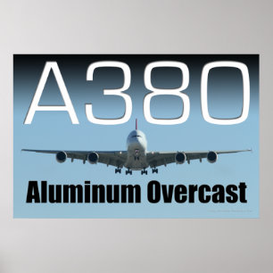 A380 Poster de alumínio