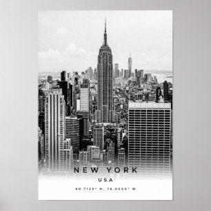 A3 New York USA Coordena Poster