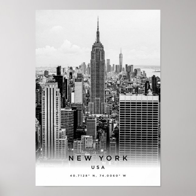 A3 New York USA Coordena Poster (Frente)