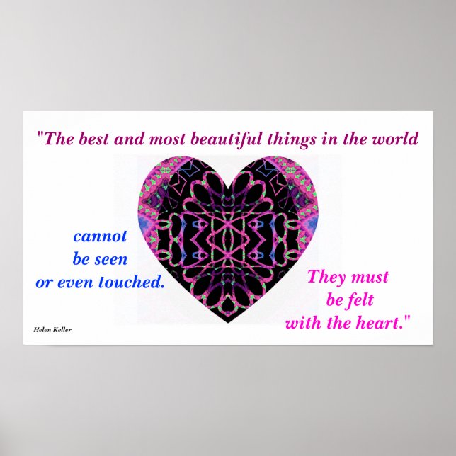 A61 "Felt with the Heart" Poster (Frente)