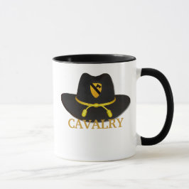 a ?a cavalaria areja a caneca do remendo de Iraque