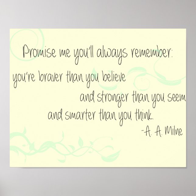 A. A. Milne Poster (Frente)