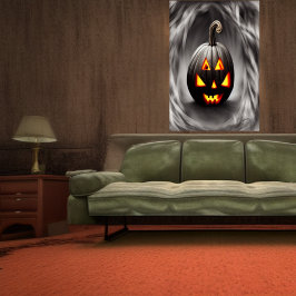 A abóbora negra | AI Art Poster