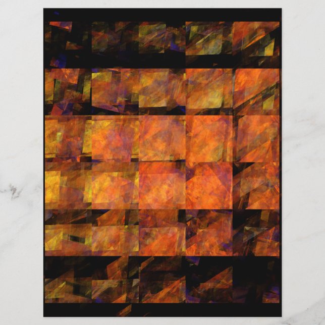 A Abstrato de Muralha Arte Letterhead (Frente)