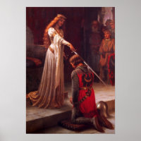A Accolada - Cavaleiro Medieval e Impressão Lady A