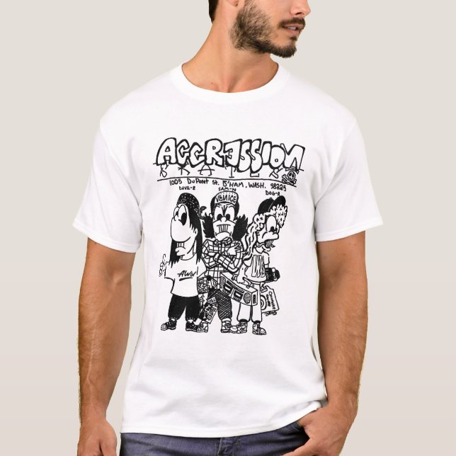 A AGRESSÃO PATINA t-shirt (Frente)