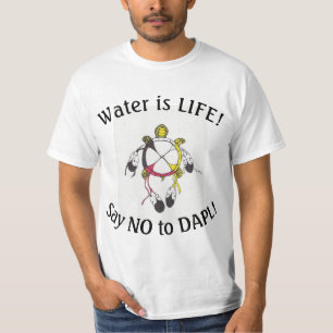 A água é t-shirt da vida