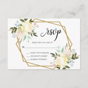 A aguarela cora RSVP Wedding floral bege