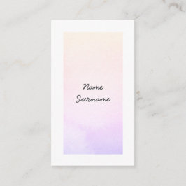 A aguarela na moda Stoke o cartão de visita