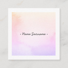A aguarela na moda Stoke o cartão de visita de