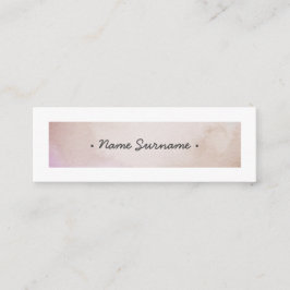 A aguarela na moda Stoke o mini cartão de visita