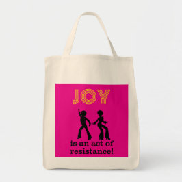 A alegria é um ato de resistência! - bolsa tote (2