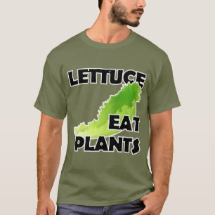 A alface come plantas - t-shirt do Vegan