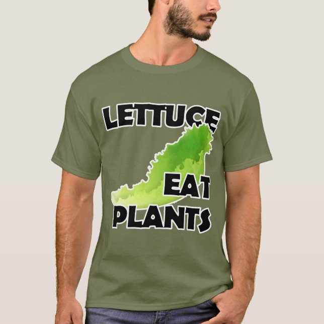 A alface come plantas - t-shirt do Vegan (Frente)