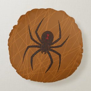 A Almofada Redonda Teia de Aranha