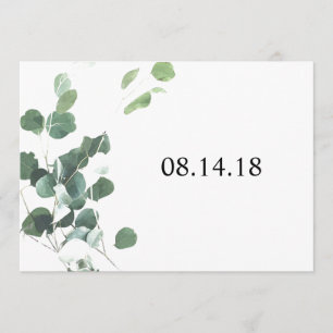 A aquarela deixa o cartão de data salvo 5x7