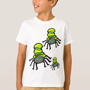 A aranha assustador caçoa a camisa do Dia das