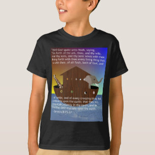 A arca de Noah (com escritura) caçoou o t-shirt