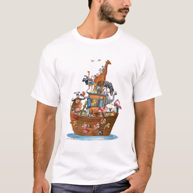 A arca de Noah dos animais - t-shirt (Frente)