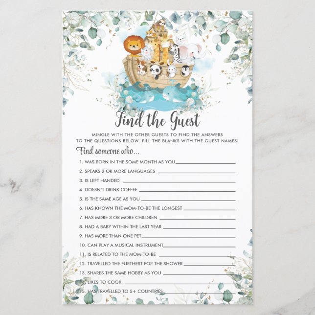 A Arca de Noah Greenery Encontra o Jogo do Chá Con (Frente)