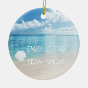 A Areia É O Novo Enfeites de natal Da Praia Da Ne