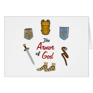 A armadura do cartão do deus