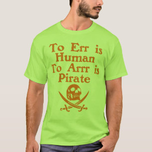 A Arrr é o t-shirt do adulto do pirata