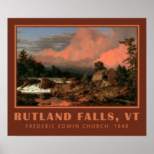 A arte da Igreja "Rutland Falls" poster
