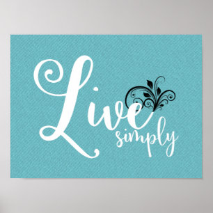 A arte da palavra "vive poster de simplesmente"