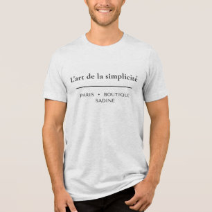 A Arte da Simplicidade Camiseta Minimalista Chic F