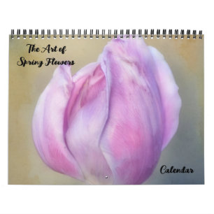 A Arte do Calendário das Flores da primavera