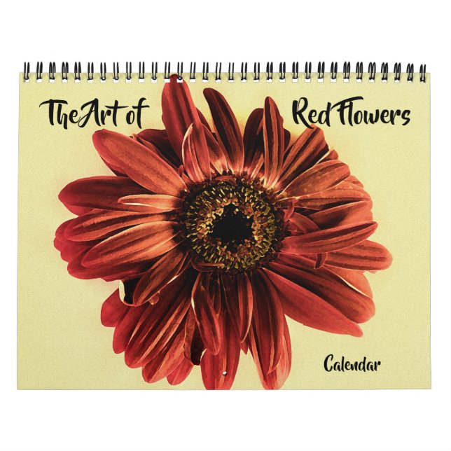 A Arte do Calendário das Flores Vermelhas (Capa)