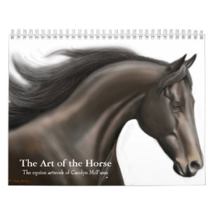 A arte do calendário do cavalo