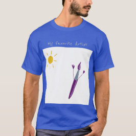 A Arte do Seu Filho Em Uma Camiseta