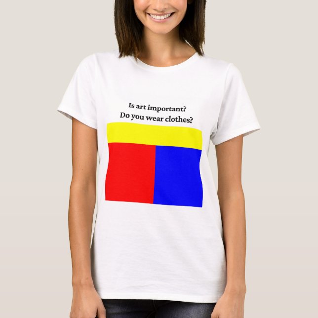 A arte é importante camiseta de artista (Frente)