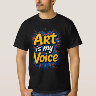 A Arte É Minha Voz – Camiseta de Tipografia Vibran