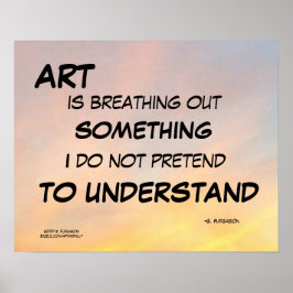 A ARTE ESTÁ RESPIRANDO O COLLECTOR IMPRESSÃO