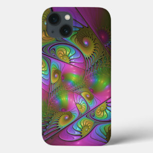 A Arte Fractal Abstrata Trippy Luminosa Colorida