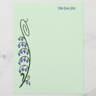 A arte Nouveau Snowdrop floresce o cabeçalho