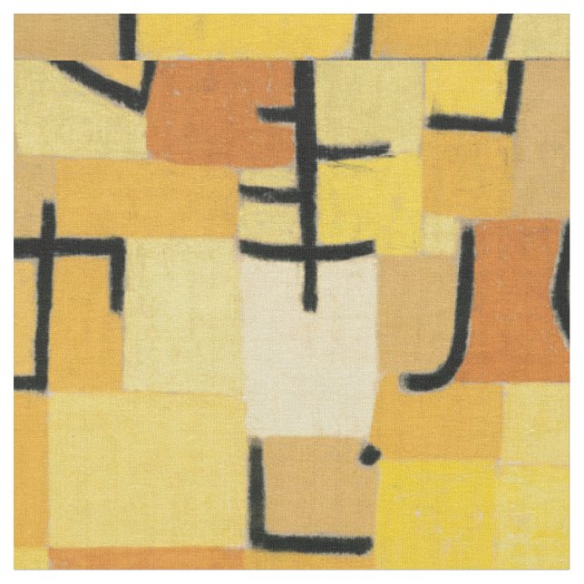 "A árvore amarela" Paul Klee inspirou o tecido (Detalhe)