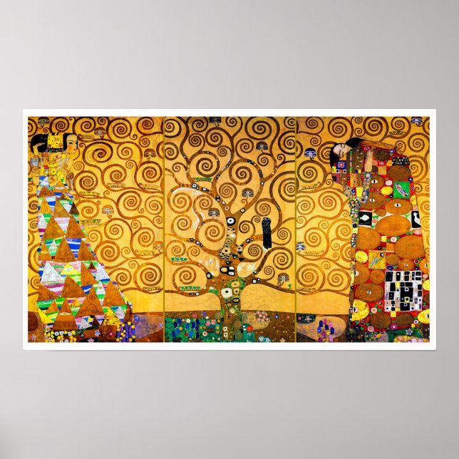 A árvore da vida, Klimt Poster (Frente)