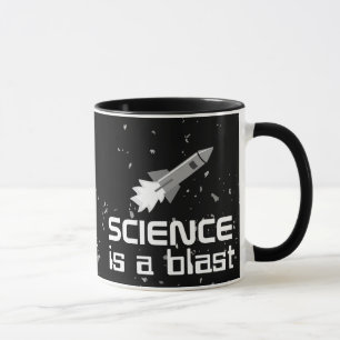 A astronáutica do presente da caneca da ciência é