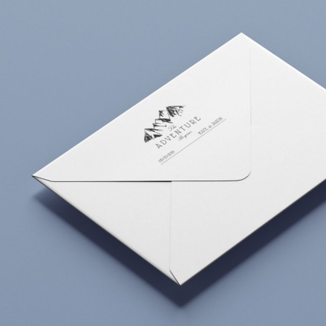 A Aventura Começa ⎢ Carimbo De Borracha De Casamen (Criador carregado)