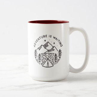 A aventura está esperando a caneca