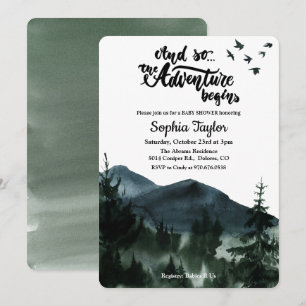 A Aventura Inicia O Convite Ao Chá de fraldas