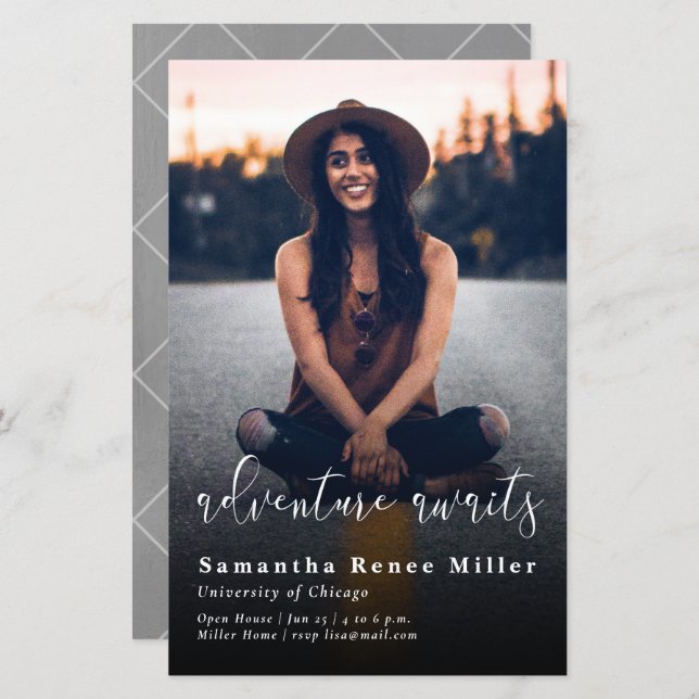 A Aventura Orçamentária Aguarda Convite para Gradu (Frente/Verso)